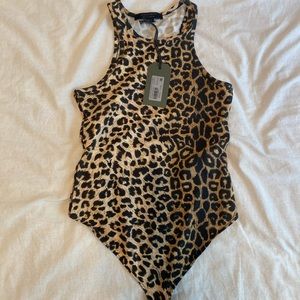 NWT All Saints Cheetah Bodysuit